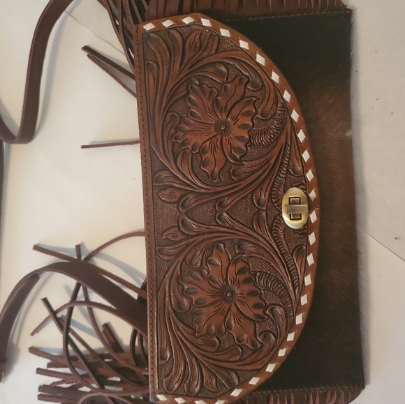 American Darling Adbgi150B Hide On clutch crossbod - Picture 8 of 10